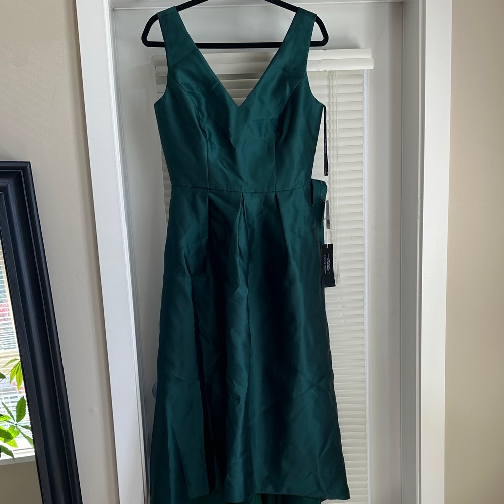 ALFRED SUNG Teal Midi Dress